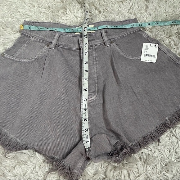 Free People Gray Jean Shorts - Picture 14 of 15
